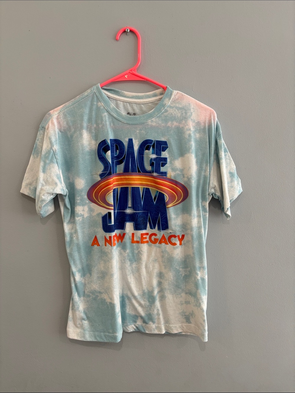 Space Jam Tie-Dye Graphic Tee - Light Blue